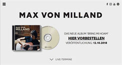 Desktop Screenshot of maxvonmilland.com