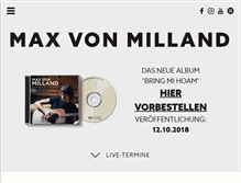 Tablet Screenshot of maxvonmilland.com